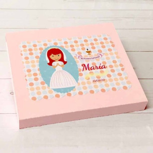 CAJITA DESLIZANTE con 2 chocolates PRIMERA COMUNIÓN