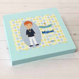 CAJITA DESLIZANTE con 2 chocolates PRIMERA COMUNIÓN