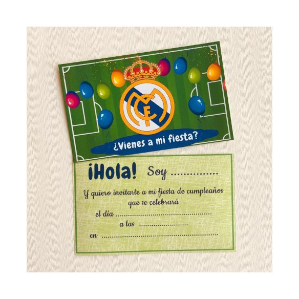 Madrid" Invitaciones de Cumpleaños tu fiesta.
