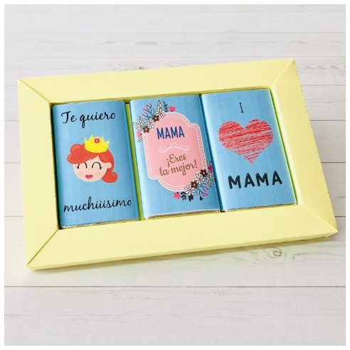 Chocolates con mensaje "Mamá, eres la mejor"