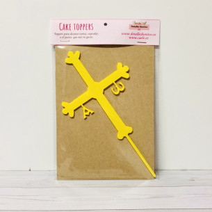 TOPPER para tartas CRUZ de ASTURIAS 2