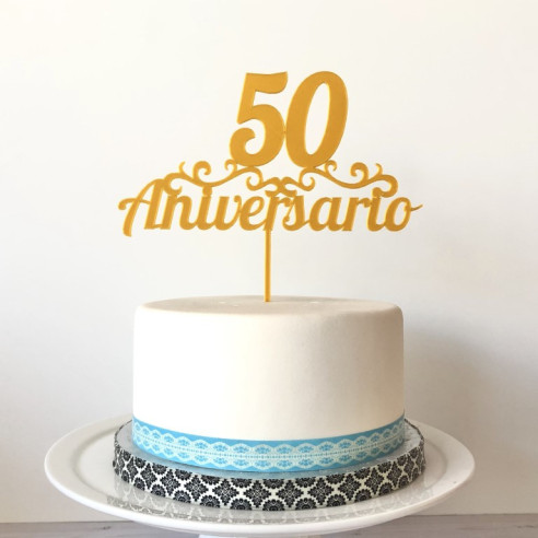 Topper para tartas 50 Aniversario