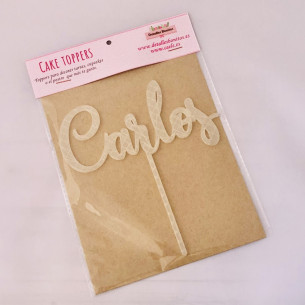 TOPPER para tartas con tu NOMBRE 2