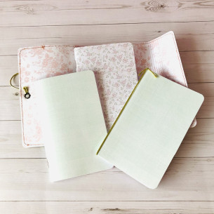 Midori de ecopiel dorada "Vivir soñar amar" 2