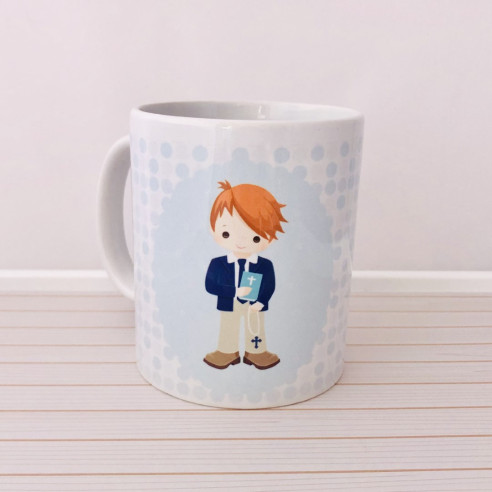 TAZA detalle de PRIMERA COMUNIÓN con dibujos