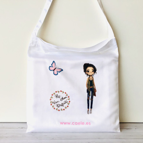 Bolsa Tote Bag "Ríe, vive, ama, disfruta"