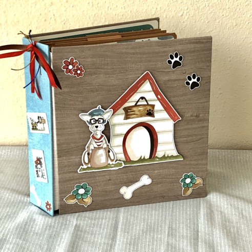 ÁLBUM PERRITOS. Hecho a mano. Scrapbooking