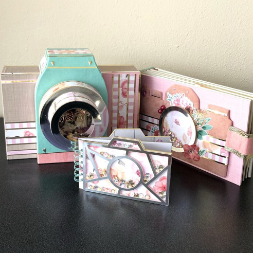 ÁLBUM CÁMARA de fotos. Scrapbooking