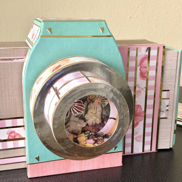 ÁLBUM CÁMARA de fotos. Scrapbooking