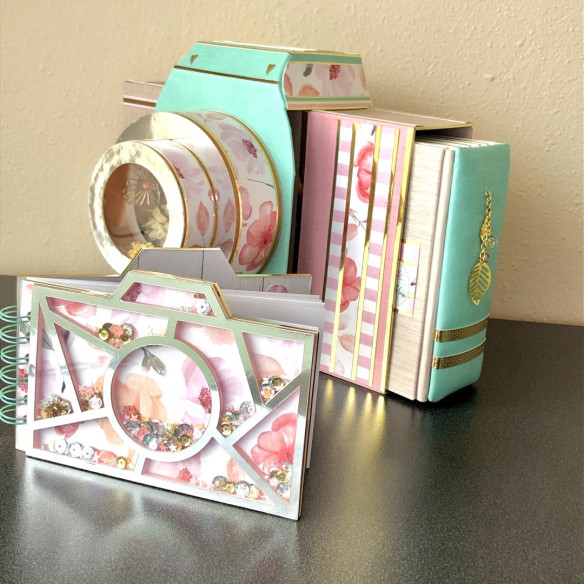 ÁLBUM CÁMARA de fotos. Scrapbooking