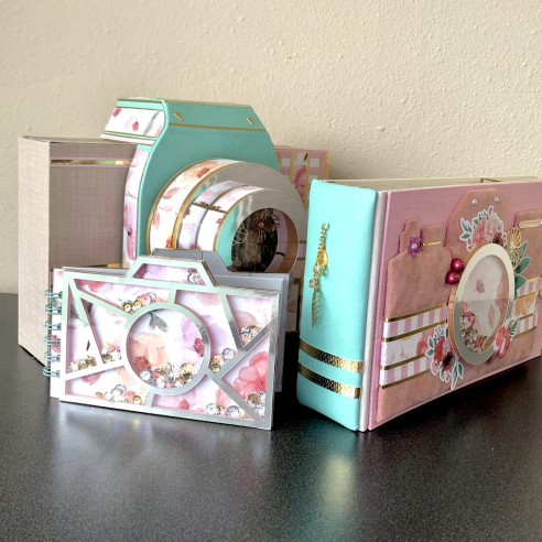 ÁLBUM CÁMARA de fotos. Scrapbooking