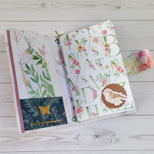 Midori de ecopiel puntos Foil - Rosa