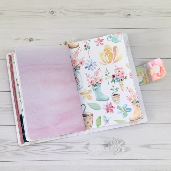 Midori de ecopiel puntos Foil - Rosa