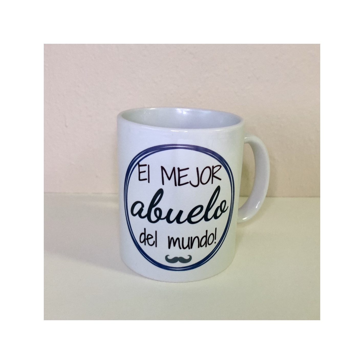 Taza personalizada con foto. Un regalo para el mejor abuelo del mundo