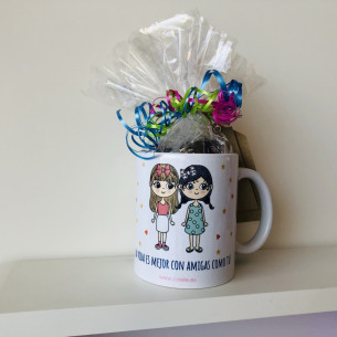 TAZA "La vida es mejor con AMIGAS como tu" 2