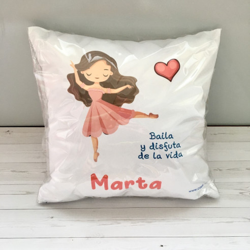 Cojines personalizados Baila y disfruta de la vida.