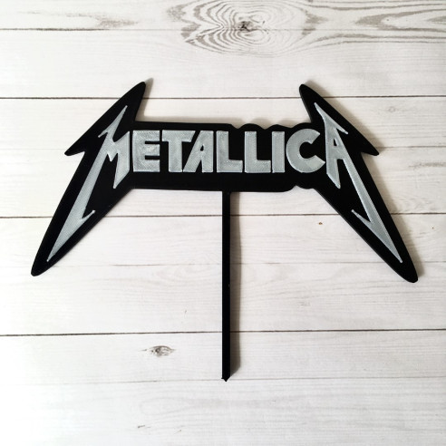 TOPPER para tartas METALLICA