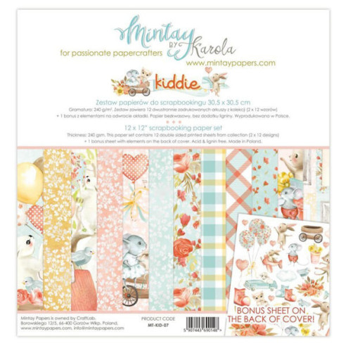 Colección papeles de scrapbooking "Kiddie"