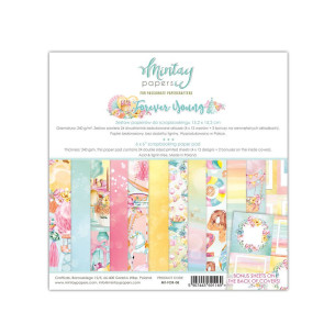 Colección papeles de scrapbooking "Forever young"