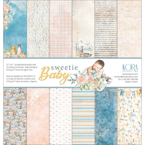 Colección papeles de scrapbooking "Sweetie baby"