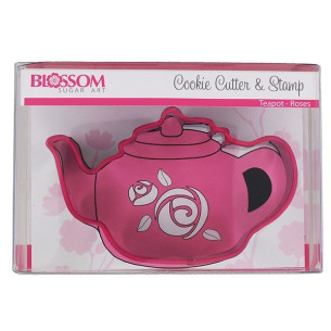Set cortador de galletas con estampador Tetera 2