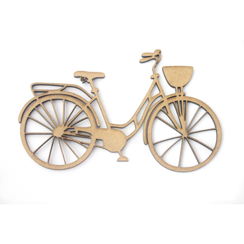 Bicicleta de madera para decorar