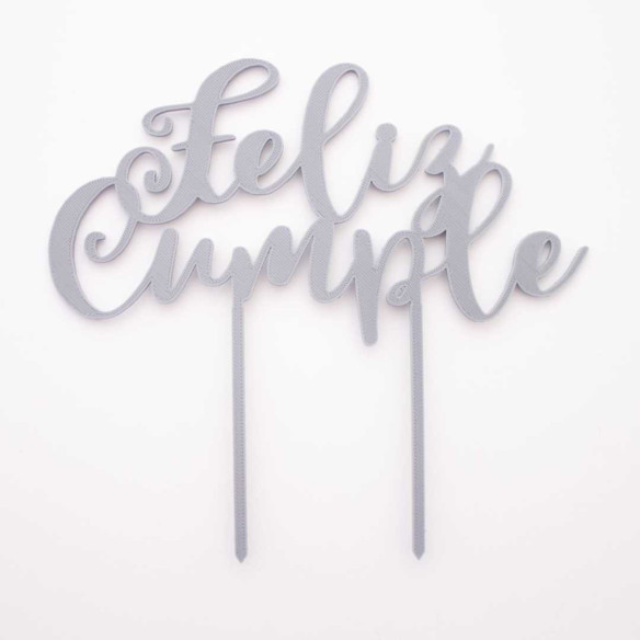 Topper para tartas "Feliz Cumple"