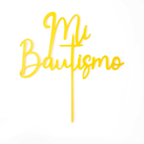 Topper para tartas "Mi bautismo"