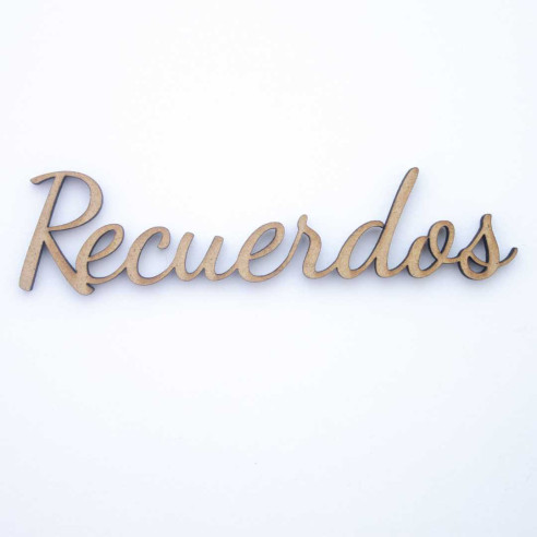 Decoración de madera "Recuerdos"