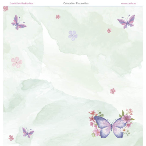 Colección papeles de scrapbooking "Paxarelías" 30.5x30.5cm