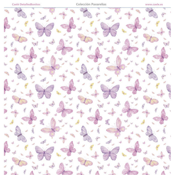 Colección papeles de scrapbooking "Paxarelías" 30.5x30.5cm