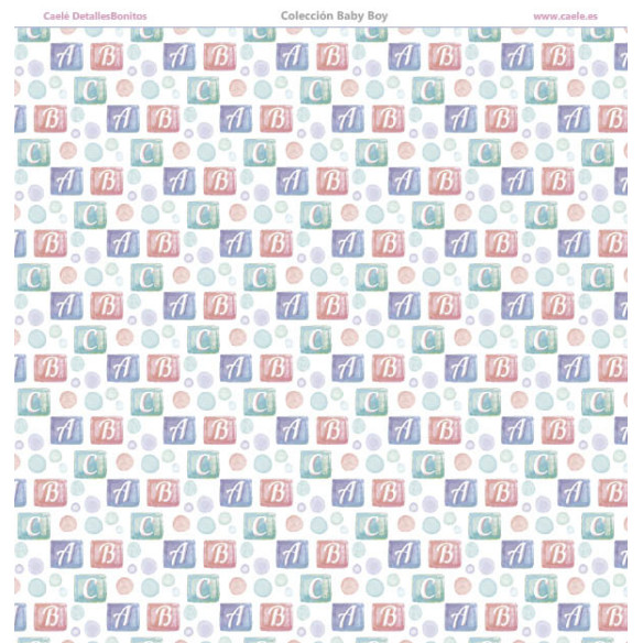 Colección papeles de scrapbooking "Baby Boy" 30.5x30.5cm