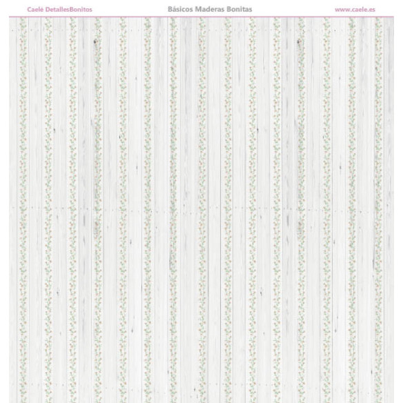 Colección papeles de scrapbooking "Maderas bonitas" 21x21cm