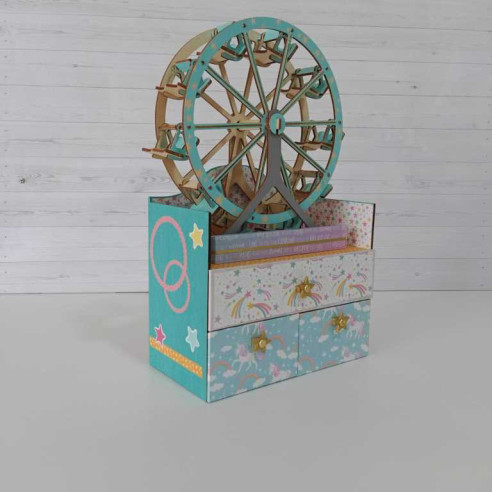 Cajonera con NORIA. Scrapbooking