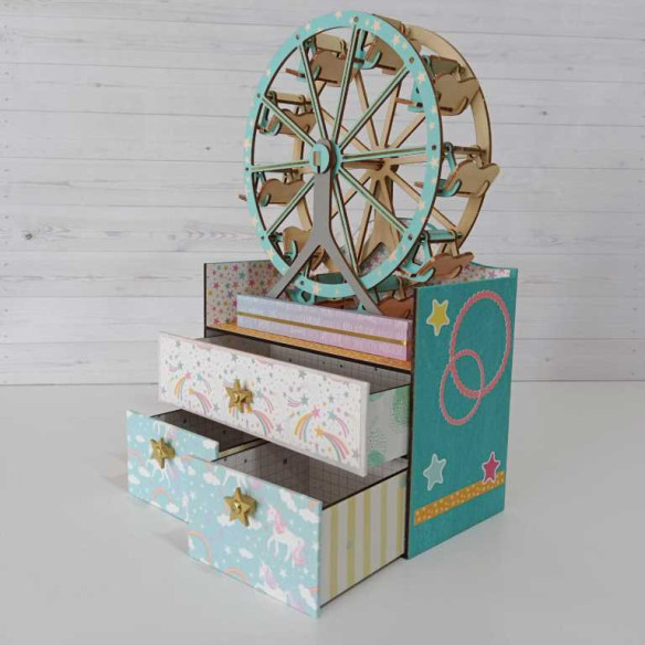 Cajonera con NORIA. Scrapbooking