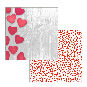 Colección papeles de scrapbooking "San Valentín" 21x21cm una cara 2